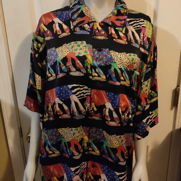 90s Vtg Nicole Miller button up shoes design - Picture 6 of 6